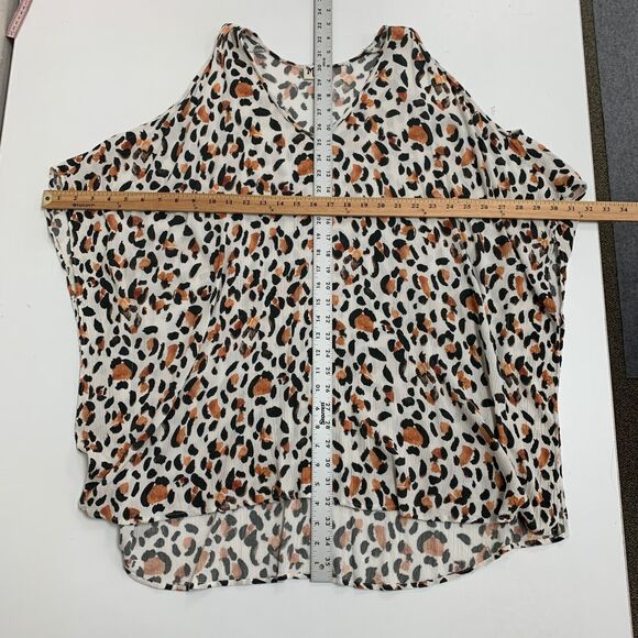Show Me Your Mumu Dress Womens M Medium Circus Mini Leopard Print Cold Shoulder - Picture 6 of 10